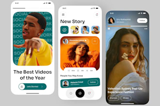develop a social media app, chat app and dating app, dating