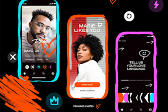 develop a social media app, social chat app and dating app
