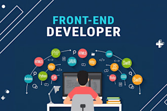 provide front end development services using react js