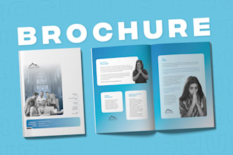 design digital brochure annual report trifold company profile