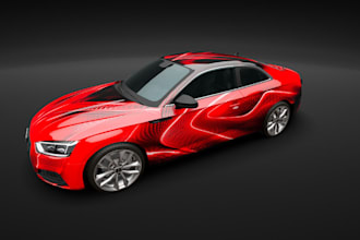 do 3d realistic car model, gta game,car interior, beamng,luxury car,car wrapping
