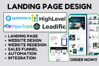 setup gohighlevel automation systeme io flowtrack leadific landing page website