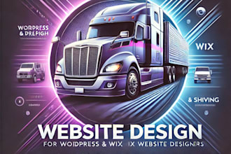 create logistics, trucking, dispatch, freight, moving company website