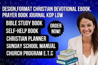 design,format christian devotional ebook, prayer book journal kdp low