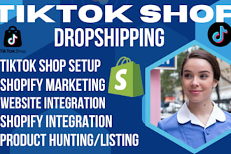 setup and manage shopify tiktok shop dropshipping usa tik tok shop promotion ads