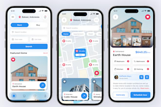 build real estate app like zillow, property management app, hotel booking app