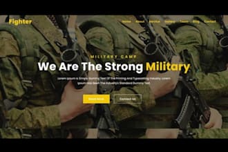design firearm ems shopify store weapon gun website military shopify website