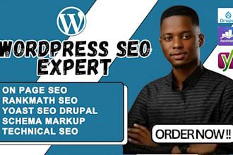 do technical seo optimization on page for wordpress wix, squarespace and shopify