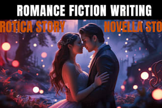 write bespoke erotic romance, fantasy thriller novels, novella, short stories