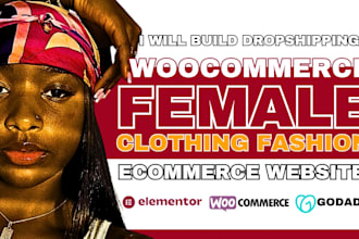 woocommerce clothing website store, dropshipping female fashion clothing website