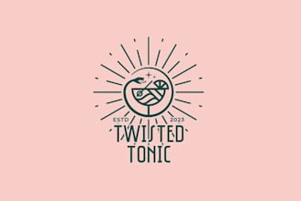 make exceptional modern cool bar concept logo