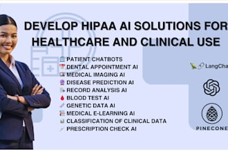 develop hipaa gen ai apps for biomedical, paramedical, clinical, and healthcare