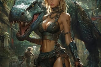 design unique fantasy character art for your project
