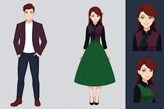 make cartoon character design