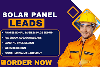 generate highly converting fresh solar leads roofing leads via facebook ads
