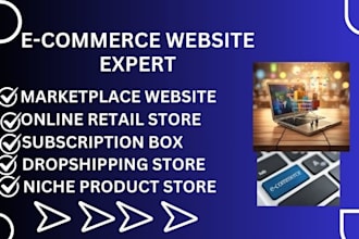 build marketplace website, online retail store, subscription box, dropshipping