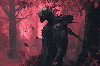 make fantasy horror vampire character art