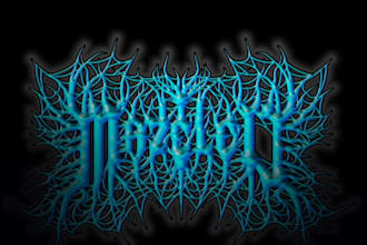 design death metal, black metal and heavy metal logo for your band