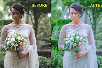 wedding photo editing and retouching in lightroom quickly