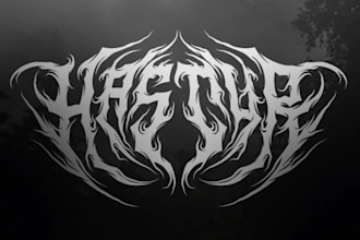 draw and design metal, death metal, slamming and brutal logo for you