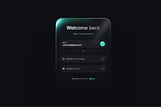 design modern UI components for apps and websites