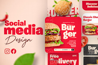 create a creative food poster design