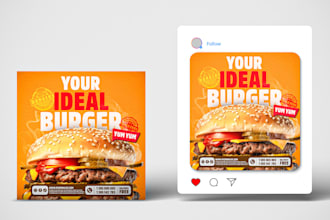create a creative food poster design