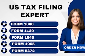 file us tax return for individual and business, form 1120, 1040, 1065, 990