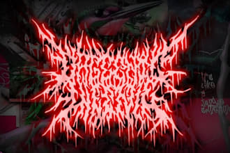 design a professional brutal band logo