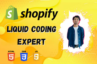 develop custom shopify sections and optimize liquid code professionally