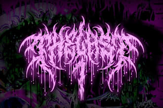 design a logo for your power, folk, or symphonic metal band