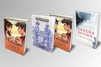 design professional book cover ebook cover and amazon KDP with 3d mock up
