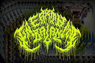 design your black, slamming, brutal, death metal band logo