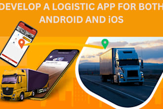 develop logistic app,transportation app, goods delivery app mobile app developer