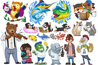 make cartoon animal character