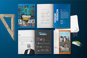 design a professional impact annual report