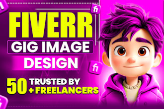 design gig cover fiverr thumbnails, gig images and professional gig pictures