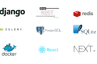 develop full stack web apps with django drf celery postgresql  react nextjs