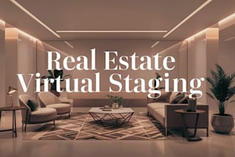 provide real estate virtual staging for homes and commercial spaces