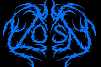 create death metal, black metal, and brutal death metal logo