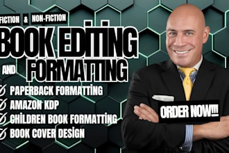 do proofreading, kdp book formatting, amazon kdp publishing, book layout, canva