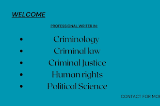 on criminology, human rights, criminal justice, criminal law