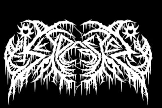 draw black, slam, or death metal logo for your band