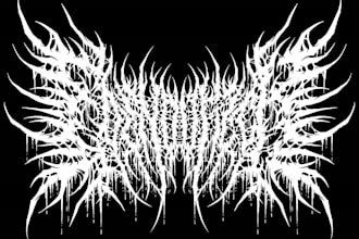 make brutal death metal, deathcore, black metal band logo