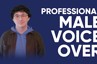 deliver a professional young male voice over