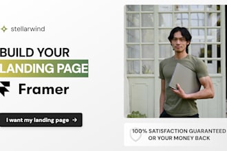 develop your custom framer landing page or website