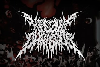 make custom brutal death metal, deathcore logo for your band