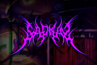 make killer rock and metal band logo design