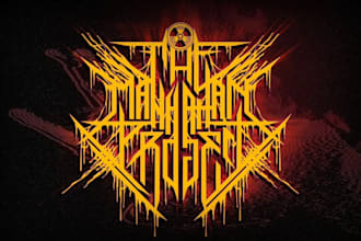 make awesome death metal, heavy metal, black metal font logo