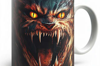 design 30 custom coffee mug designs for pod business